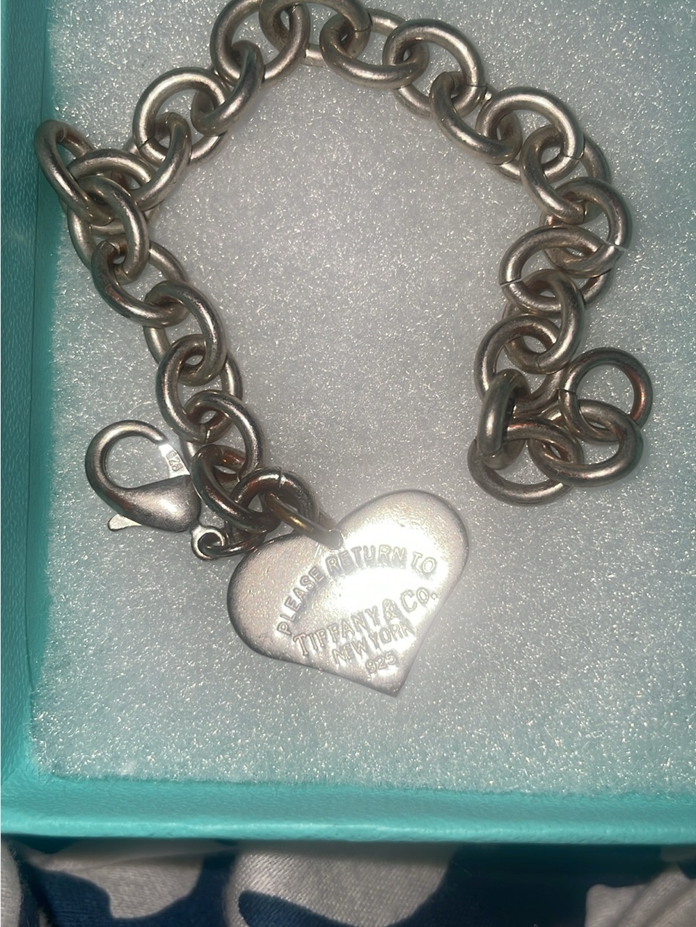 Tiffany & Co. Silver Heart Tag Charms 2 bracelets one necklace and a size 7 ring
